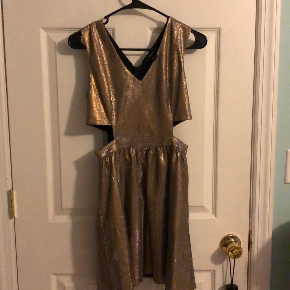 Gold dress